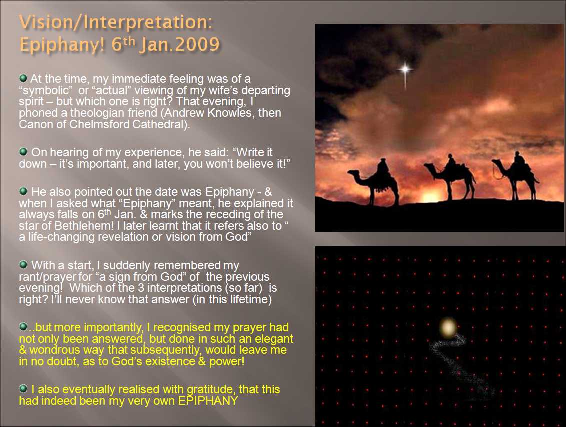 vision intepretation and epiphany